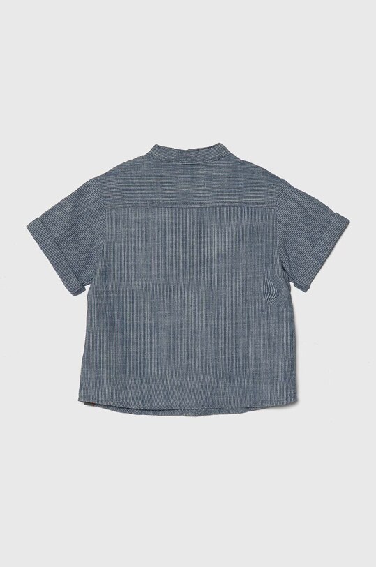 United Colors of Benetton camasa de bumbac pentru copii 53HUGQ01Z.P.Seasonal albastru SS24