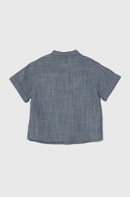 United Colors of Benetton koszula bawełniana dziecięca 53HUGQ01Z.P.Seasonal niebieski SS24