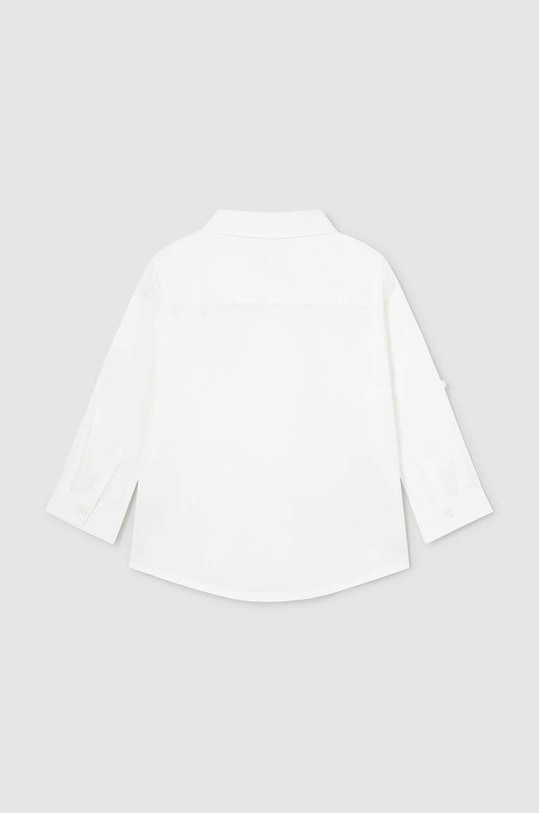 Mayoral koszula z domieszką lnu niemowlęca 117.3H.Baby.PPYH biały SS24