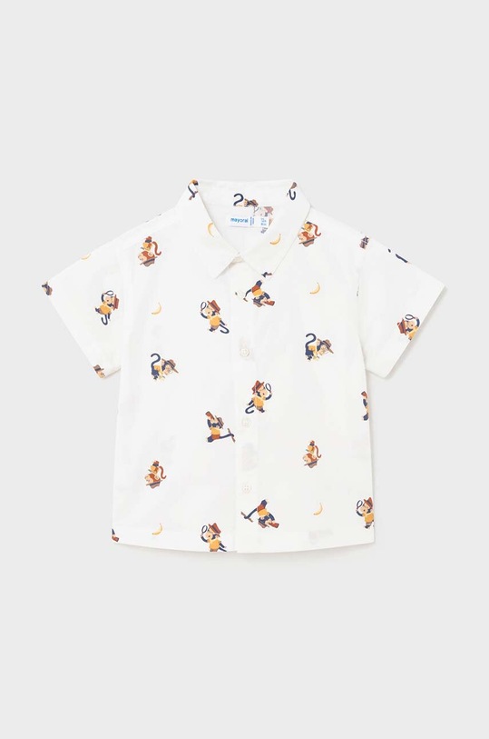 Хлопковая рубашка для младенцев Mayoral 1112.3H.Baby.PPYH бежевый SS24