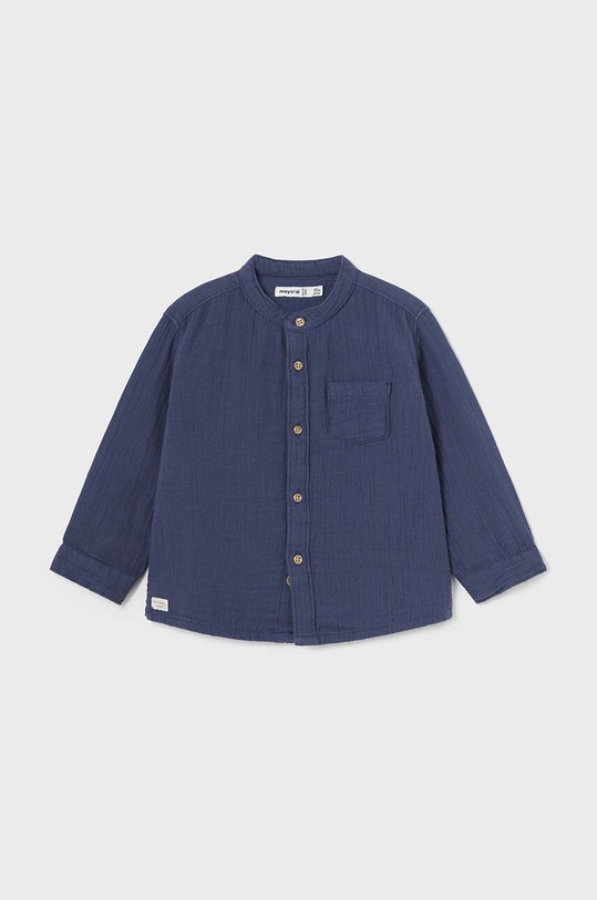 Mayoral cămașă din bumbac pentru bebeluși lung bleumarin 1114.3A.Baby.PPYH