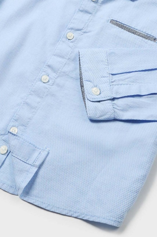 Chłopiec Mayoral koszula z domieszką lnu niemowlęca 1116.3B.Baby.PPYH niebieski