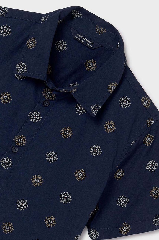 Băieți Mayoral camasa de bumbac pentru copii 6117.7D.Junior.PPYH bleumarin