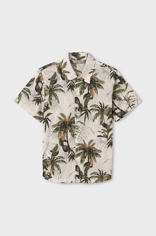 Mayoral camasa de bumbac pentru copii 6117.7D.Junior.PPYH verde SS24