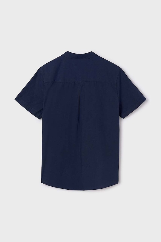 Mayoral koszula bawełniana dziecięca 6118.7D.Junior.PPYH granatowy SS24