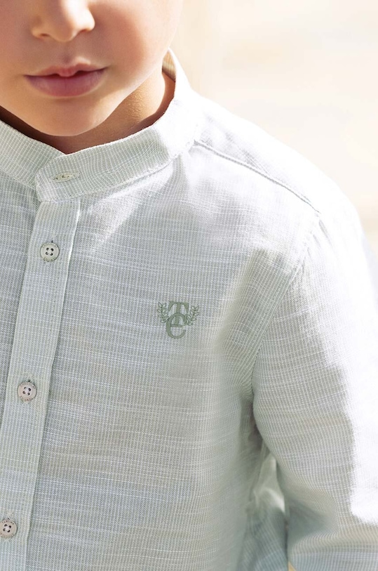 Tartine et Chocolat koszula bawełniana dziecięca TY12071.104 turkusowy