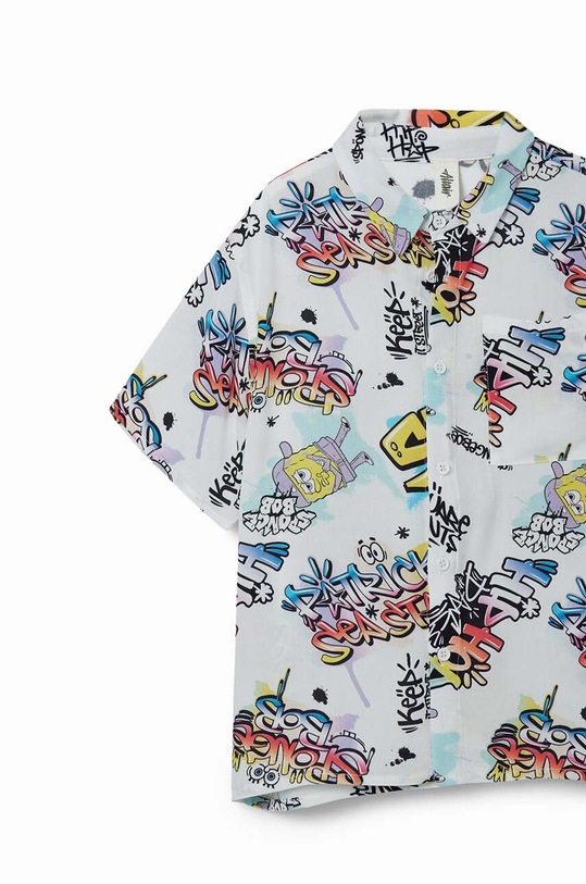 Chłopiec Desigual koszula dziecięca 24SBCW02 biały