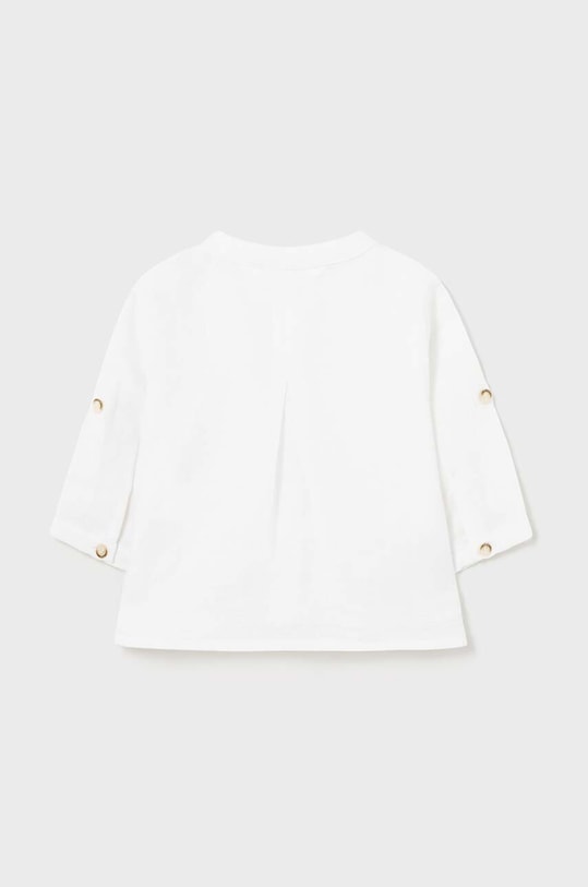 Mayoral Newborn koszula lniana niemowlęca 1195.1J.Newborn.PPYH biały SS24