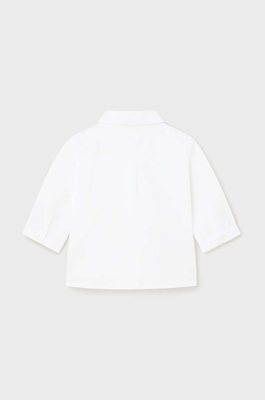 Mayoral Newborn koszula bawełniana niemowlęca 1196.1L.Newborn.PPYH biały SS24