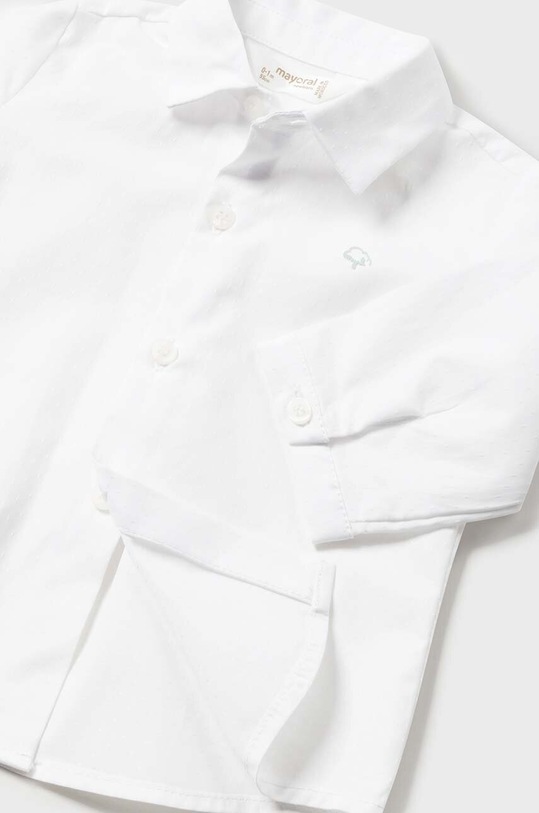 Chłopiec Mayoral Newborn koszula bawełniana niemowlęca 1196.1L.Newborn.PPYH biały