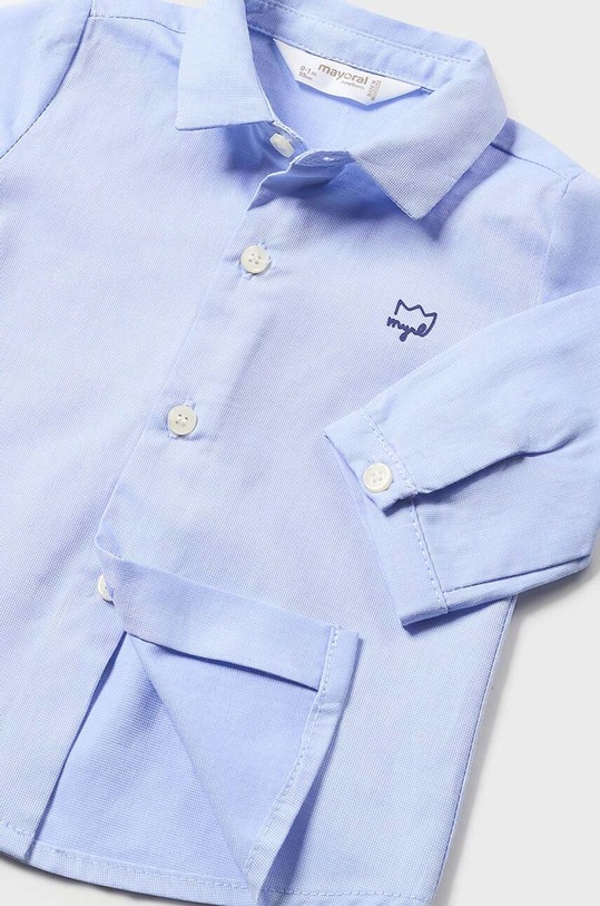 CHLAPEC Dětská bavlněná košilka Mayoral Newborn 1196.1L.Newborn.PPYH modrá