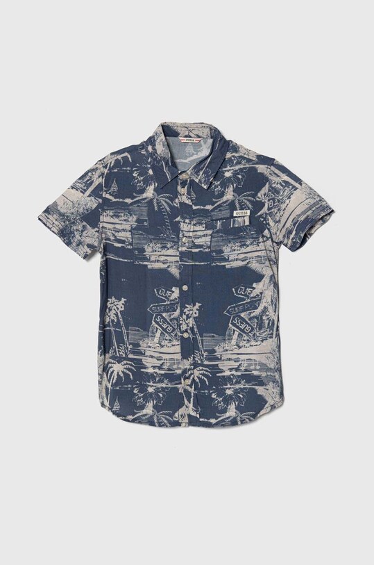 Дитяча сорочка Guess візерунок блакитний L4GH03.WG5V0.PPYH