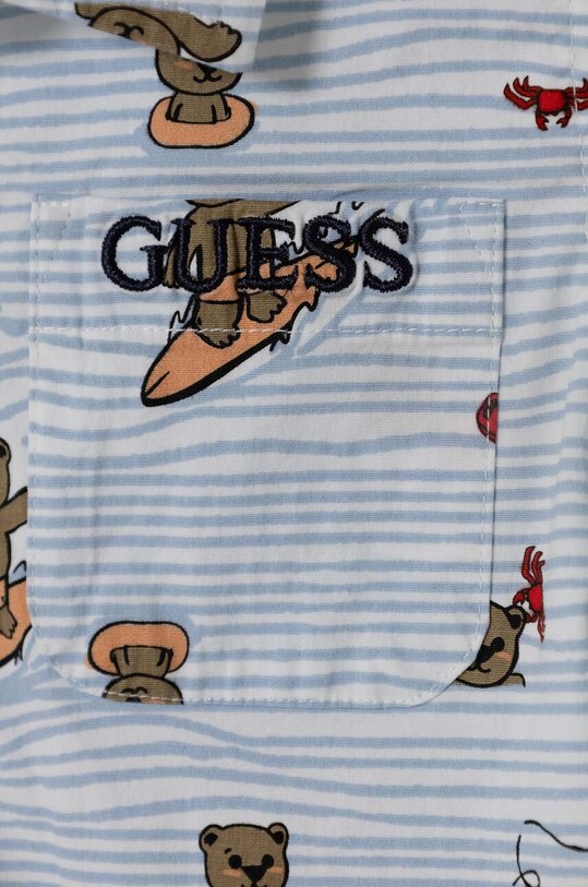 Мальчик Детская рубашка Guess N4GH02.WG691.PPYH голубой