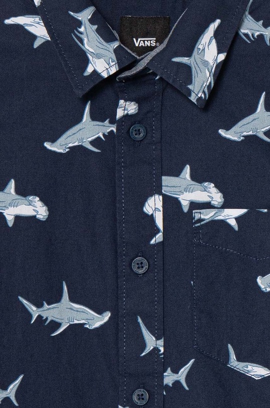 CHLAPEC Dětská bavlněná košile Vans SHARK SS VN000GBJLKZ zelená