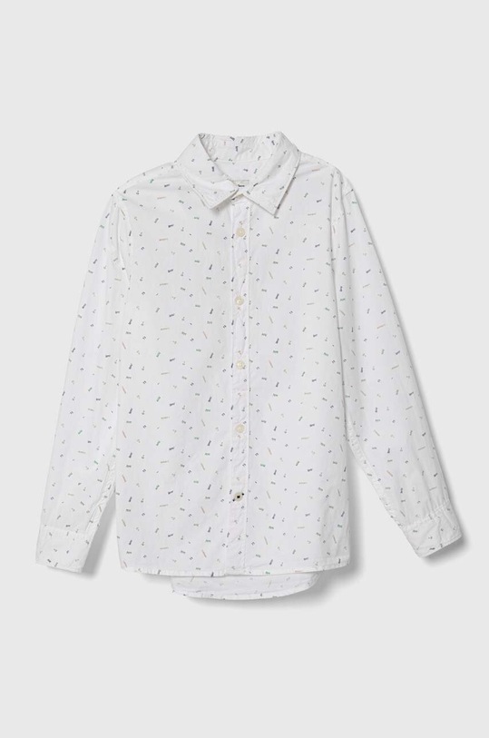 Pepe Jeans koszula bawełniana dziecięca JAMES wzorzyste biały PB302583