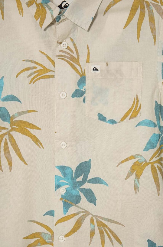 CHLAPEC Dětská bavlněná košile Quiksilver APEROCLASSYOUTH AQBWT03078 béžová