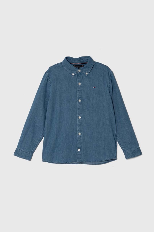 Dětská riflová košile Tommy Hilfiger riflovina modrá KB0KB08730.128.176.PPYH