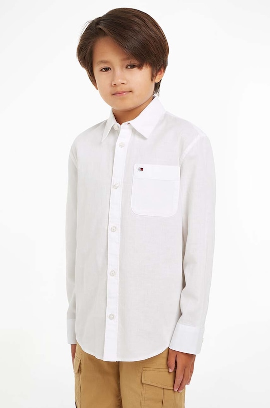Tommy Hilfiger koszula dziecięca pozostałe biały KB0KB08868.128.176.PPYH