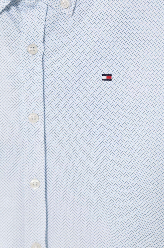 Detská bavlnená košeľa Tommy Hilfiger KB0KB08985.128.176.PPYH modrá SS24