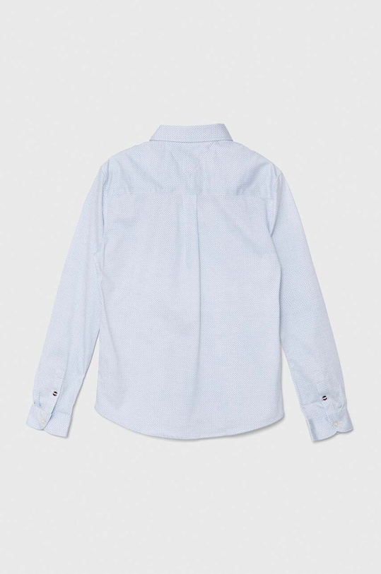 Chlapec Detská bavlnená košeľa Tommy Hilfiger KB0KB08985.128.176.PPYH modrá