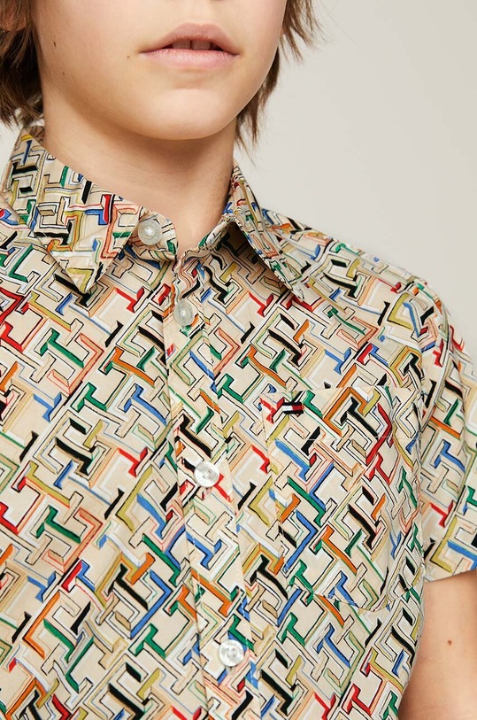 Chłopiec Tommy Hilfiger koszula dziecięca KB0KB09161.128.176.PPYH beżowy