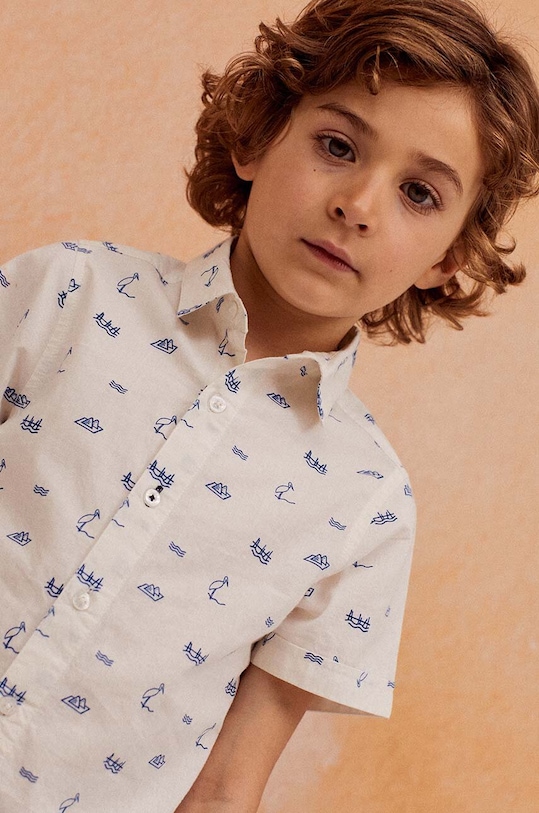 Παιδικό βαμβακερό πουκάμισο zippy 3105872702 λευκό