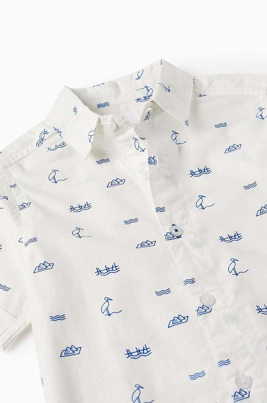 Παιδικό βαμβακερό πουκάμισο zippy λευκό 3105872702