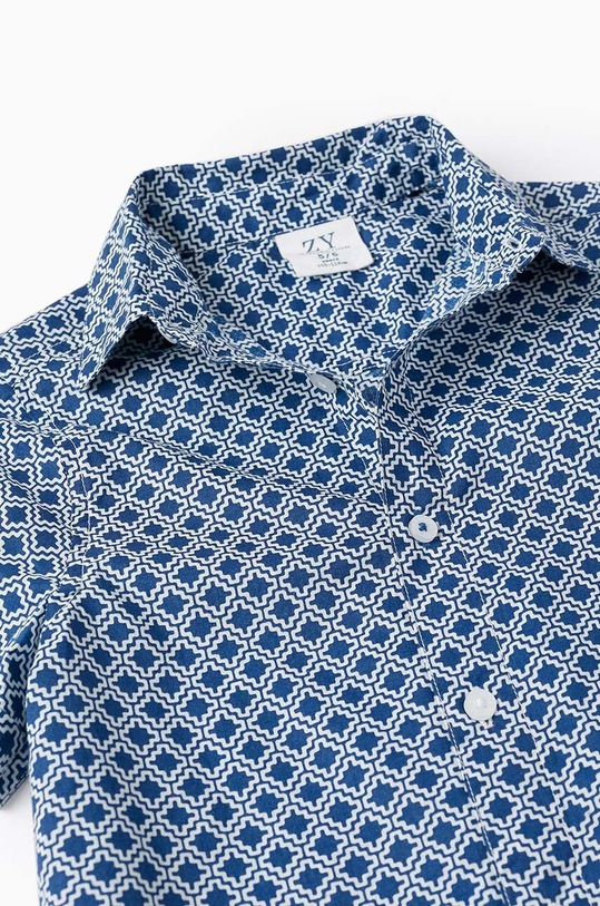 Dječaci Dječja pamučna košulja zippy 3105929502 mornarsko plava