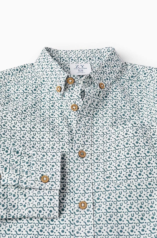 Αγορίστικα Παιδικό βαμβακερό πουκάμισο zippy 3105986103 τιρκουάζ