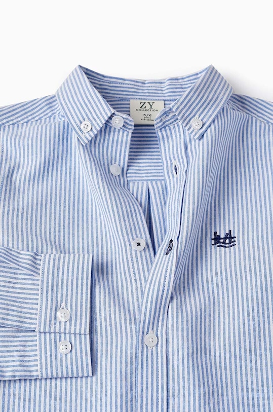 Chłopiec zippy koszula bawełniana dziecięca 3105987202 niebieski