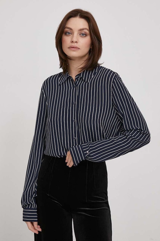 Tommy Hilfiger koszula klasyczny granatowy WW0WW40535