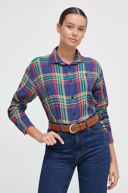 Polo Ralph Lauren koszula bawełniana wzorzyste multicolor 211916021