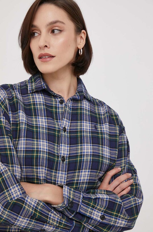 Хлопковая рубашка Polo Ralph Lauren мультиколор 211916021