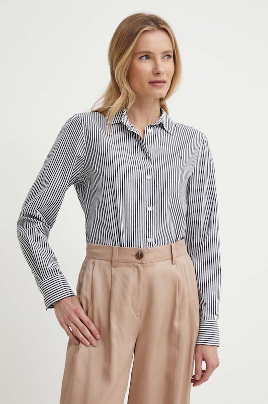 Tommy Hilfiger koszula bawełniana bawełna biały WW0WW41002