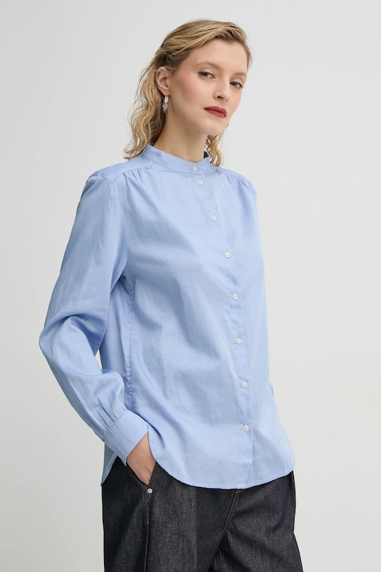 Хлопковая рубашка Marc O'Polo casual голубой M00084542027