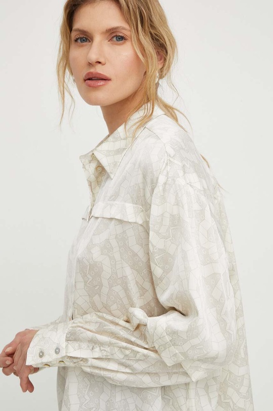 Πουκάμισο Bruuns Bazaar μπεζ BBW3647