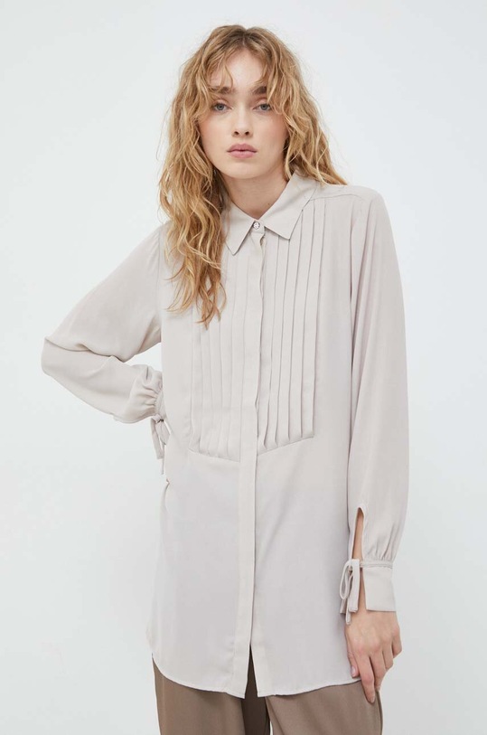 Πουκάμισο Bruuns Bazaar BBW3722 μπεζ SS24