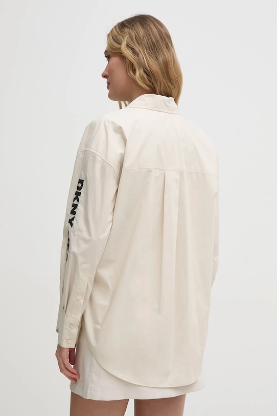 Одежда Хлопковая рубашка Dkny E31M1RDM бежевый