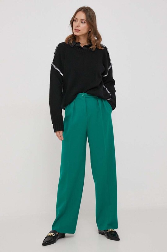 Odzież Dkny koszula bawełniana E31M1RDM czarny