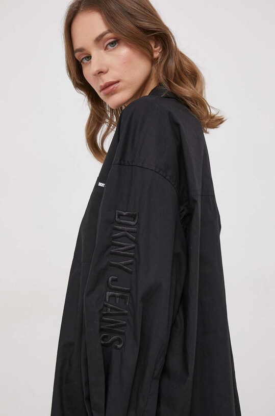 Dkny koszula bawełniana E31M1RDM czarny