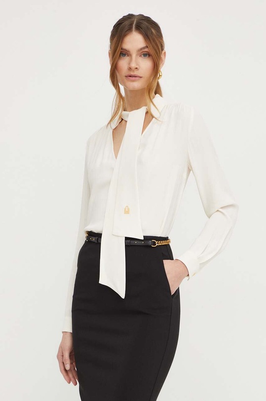 Elisabetta Franchi bluzka beżowy CA02341E2
