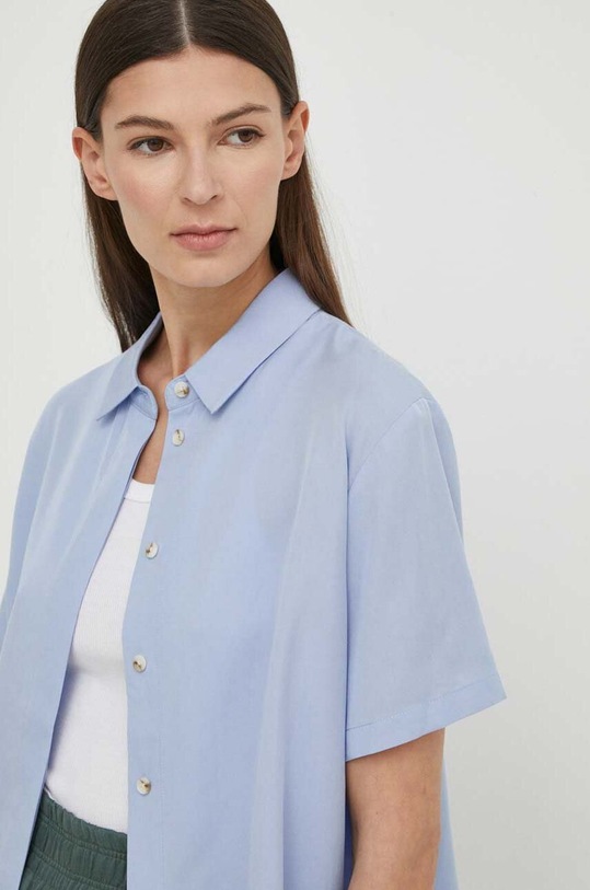 Samsoe Samsoe koszula MINA F21200143 niebieski