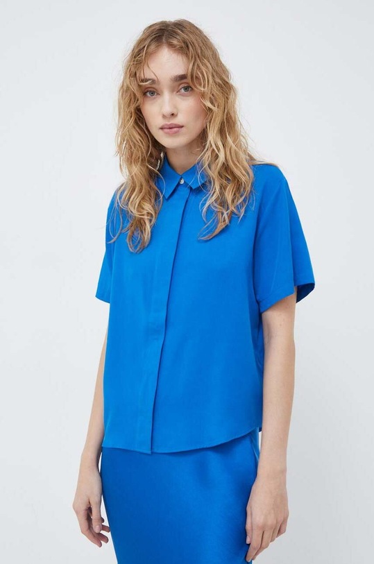Πουκάμισο Samsoe Samsoe μπλε F21200143