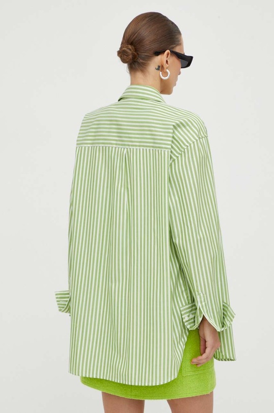 Odzież Samsoe Samsoe koszula bawełniana LOVA F23400066 zielony