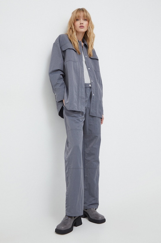 Samsoe Samsoe camasa F23400007 gri SS24