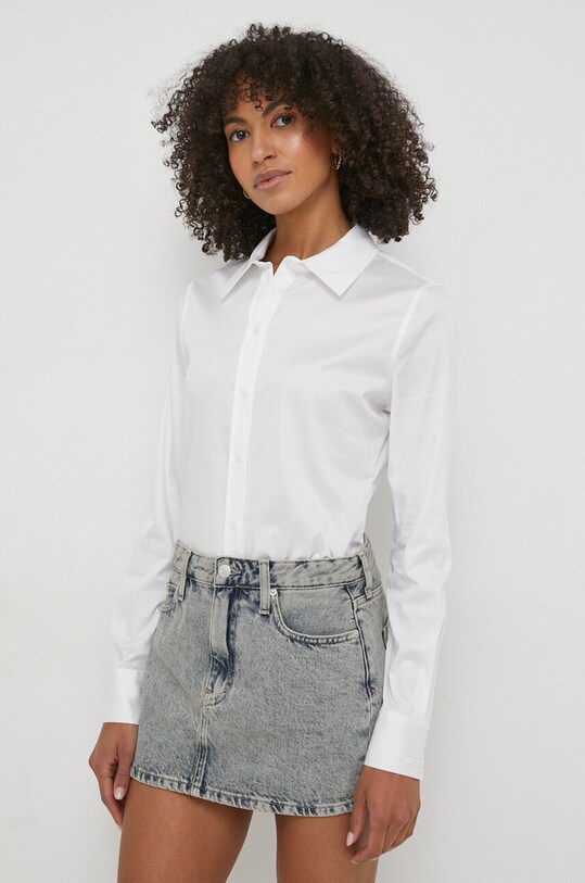 Calvin Klein koszula bawełna beżowy K20K206462