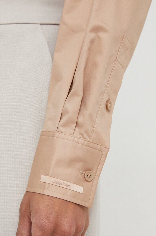 Calvin Klein cămașă din bumbac K20K206749 bej