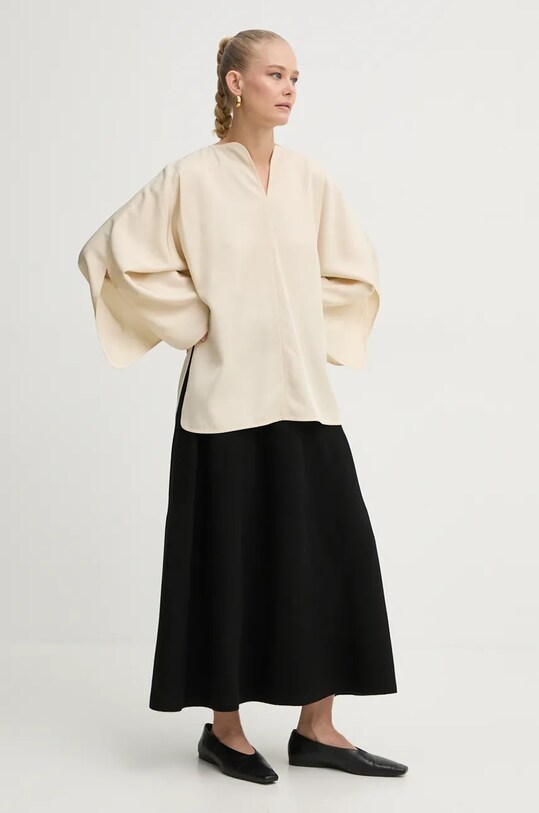 Блузка By Malene Birger Q71875020Z бежевий AW24