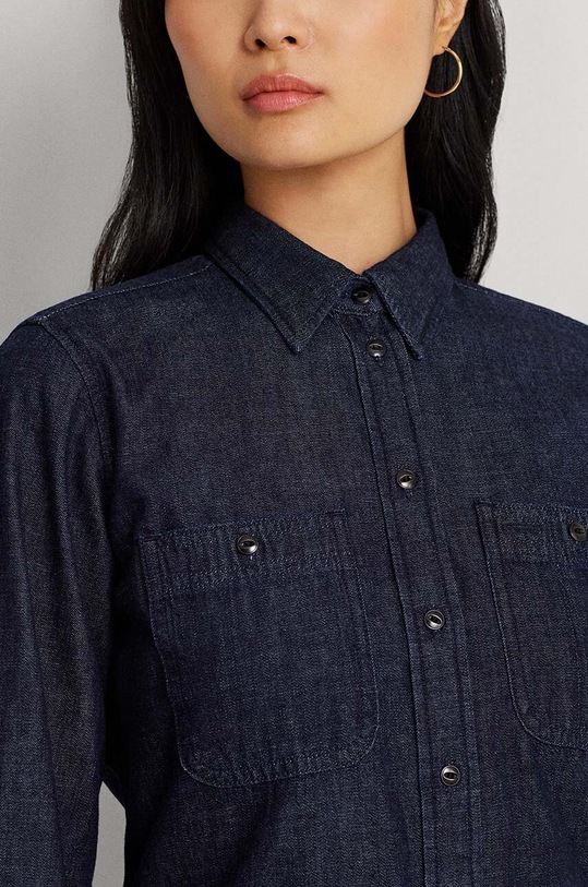 Odzież Lauren Ralph Lauren koszula jeansowa 200925811 granatowy