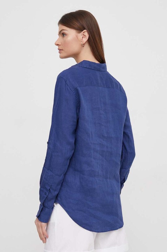 Ρούχα Πουκάμισο από λινό Lauren Ralph Lauren 200782777 μπλε